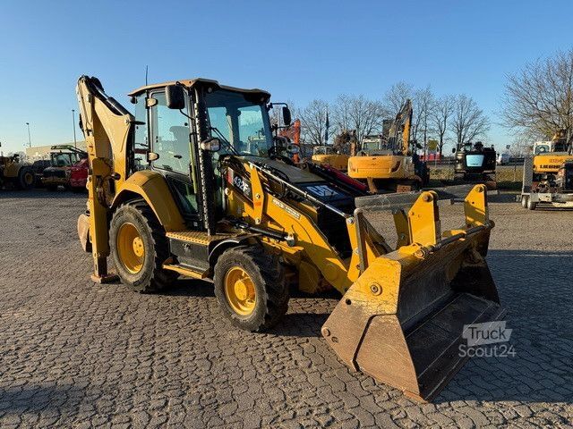 Escavatore gommato CATERPILLAR 432F2, 4+1 Schaufel, Telestiel, Palettengabel,AC