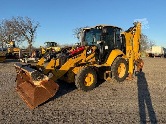 Ekskavators-iekrāvējs CATERPILLAR 432F2, 4+1 Schaufel, Telestiel, Klima, Löffel