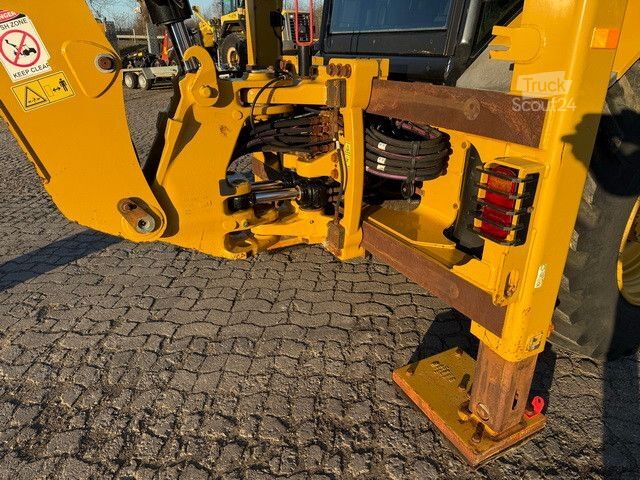 Ekskavators-iekrāvējs CATERPILLAR 432F2, 4+1 Schaufel, Telestiel, Klima, Löffel