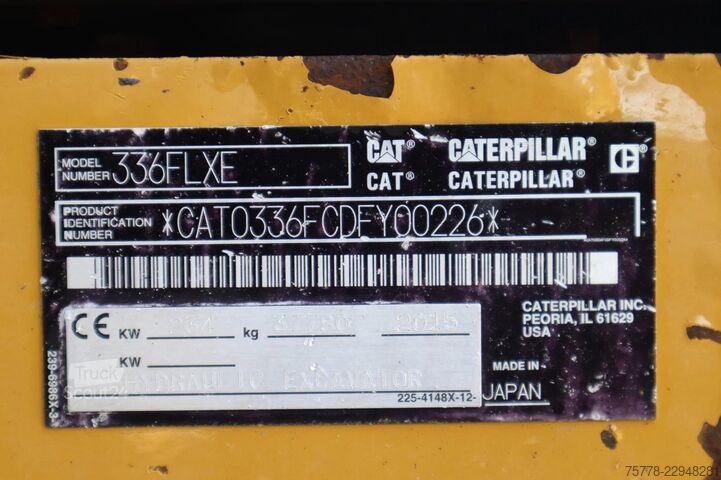 Paletli ekskavatör Caterpillar 336F L 336F L XE | 336 FL XE | BUCKET | QUICK C...
