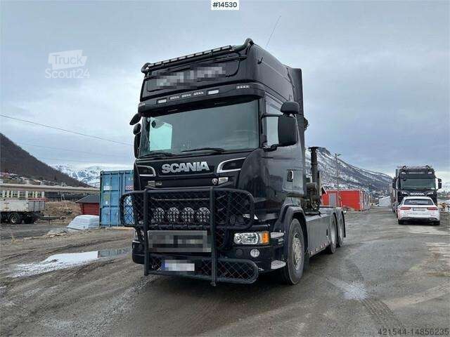 Scania R730 6x4 Crane hauler w/ 22 t/m palfinger crane