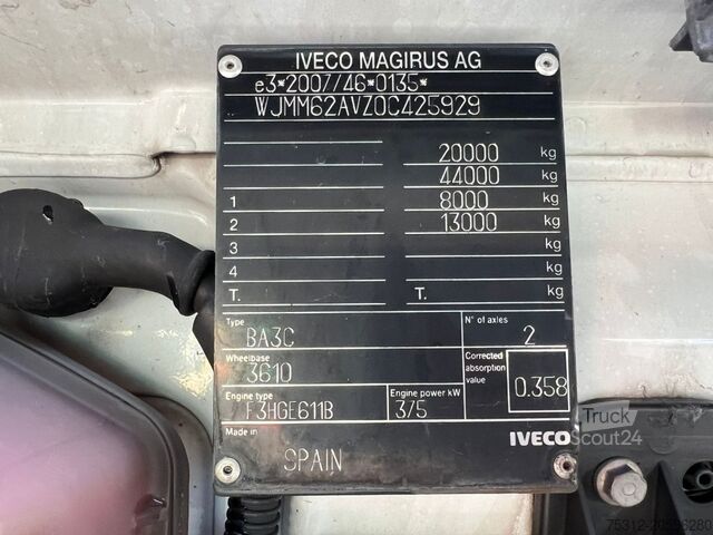 Tractor estándar Iveco 440S51T E6 S-Way Retarder Alufelgen