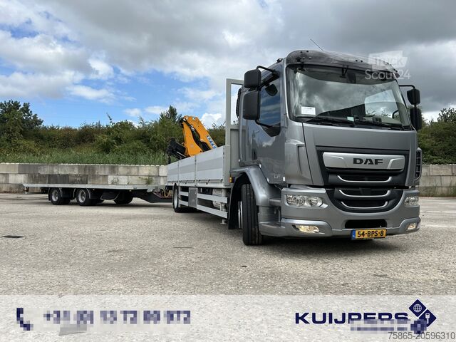 Tovornjak z žerjavom DAF LF 320 FA 19T + Burg BPM 0018 Trailer / Effer 1...