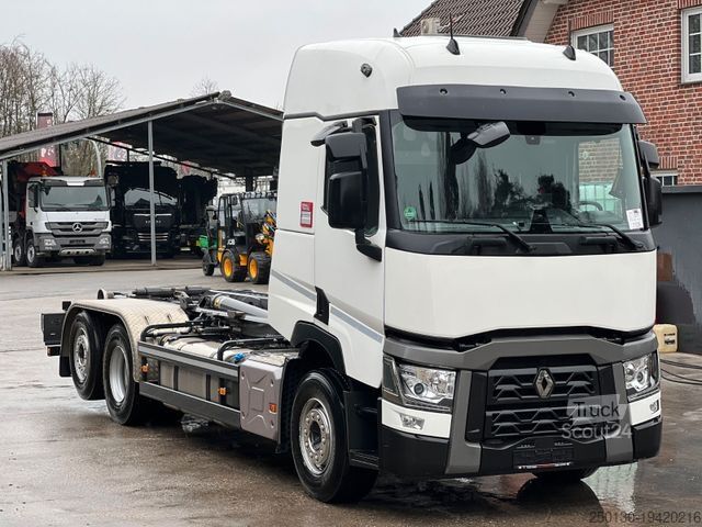 Roll-off tipper truck RENAULT T480 6x2 Euro6 Meiller-Abrollkipper