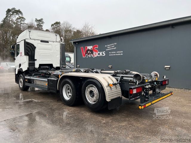 Roll-off tipper truck RENAULT T480 6x2 Euro6 Meiller-Abrollkipper