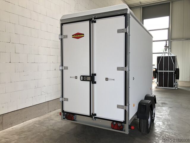 Dobozos pótkocsi Böckmann KT 3015/27 H Kofferanhänger