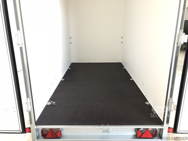 Dobozos pótkocsi Böckmann KT 3015/27 H Kofferanhänger