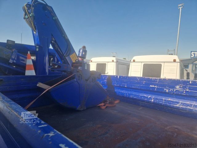 Three-sided tipper truck MAN 18.264 FAK 4x4 Meiller Kipper + Kran Allrad AHK