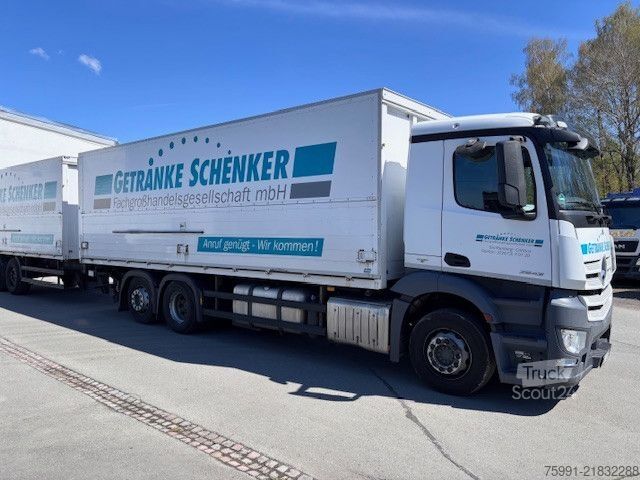 Içecek kamyonu MERCEDES-BENZ MB Antos Getränkeaufbau Schwenkwand Ladebordwand