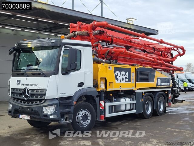 Betono siurblys Mercedes Arocs 2640 Arocs 6X4 Belgium Truck Putzmeister ...