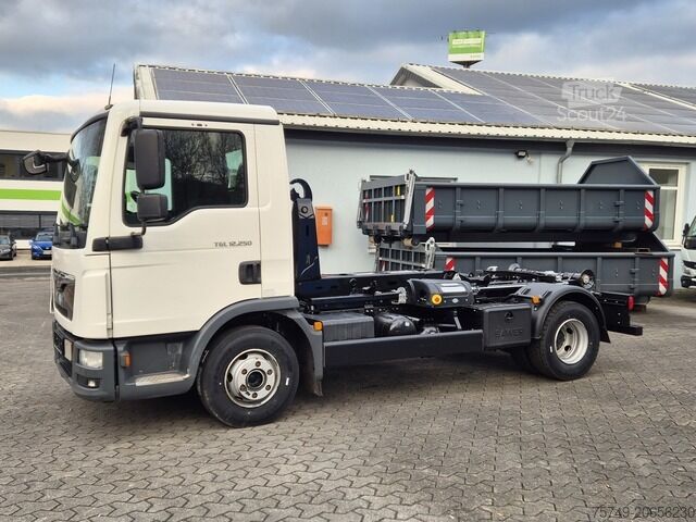 Kroghejselastbil man TGL 12.250 BL City Abrollkipper AHK Euro 6