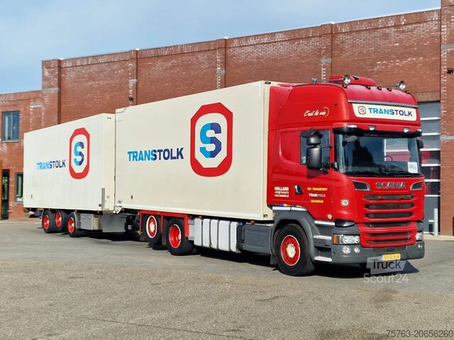 Gekoeld/bevroren transport Scania R580 Topline 6x2*4 Frigo + Burg trailer - Retar...