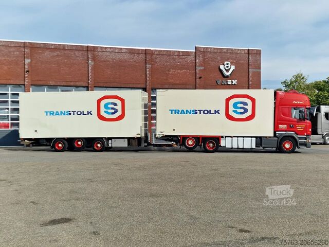 Gekoeld/bevroren transport Scania R580 Topline 6x2*4 Frigo + Burg trailer - Retar...