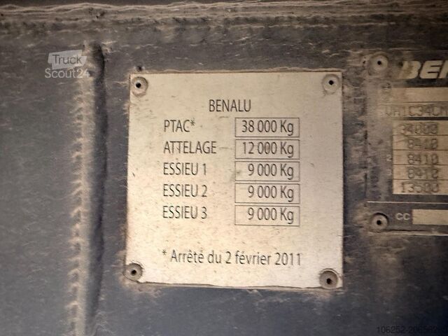 Platform römorku Benalu 3-AXLES PLATFORM - FULL ALU