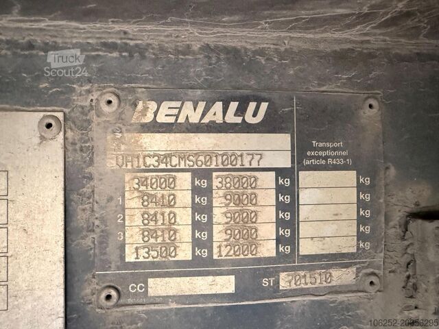 Platform römorku Benalu 3-AXLES PLATFORM - FULL ALU