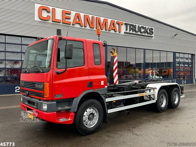 System för krokarm DAF FAT 75.320 6x4 Full steel Hiab 17 Ton haakarmsy...