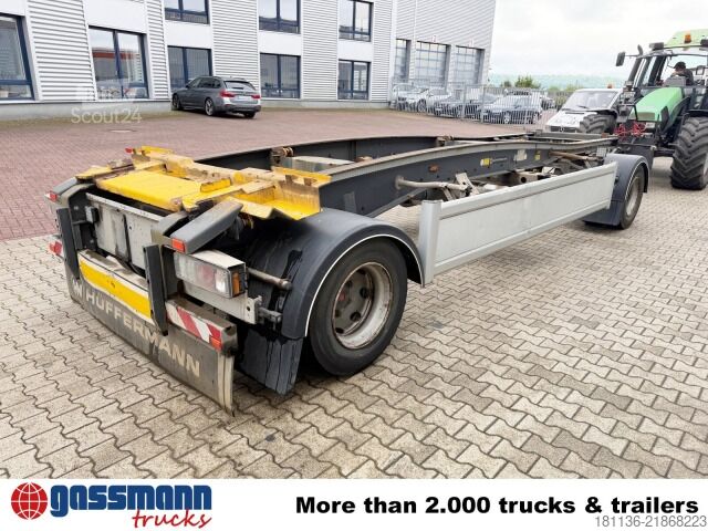 Prikolica sa kiper sistemom (roll-off prikolica) Hüffermann HSA 20.70 Schlittenabroller