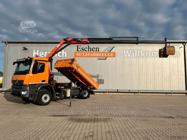Trīspusējs kravas pašizgāzējs MERCEDES-BENZ Arocs 1830|PK14002-EHB*faltbar*Funk*MEILLER*Navi
