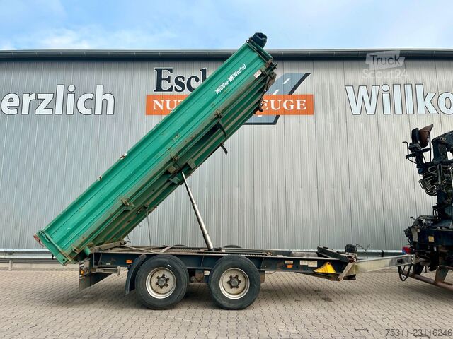 Driezijdige kipperaanhanger MÜLLER-MITTELTAL KA-TA-R 14,4 | Auffahrrampen*Trommel*Blatt*Plane