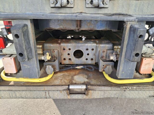 Vrachtwagen met laadplatform en zeilvrachtwagen met laadplatform en zeil RENAULT D26 WIDE 380 - 6X2 - E6 - RETARDER