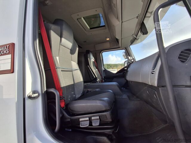 Vrachtwagen met laadplatform en zeilvrachtwagen met laadplatform en zeil RENAULT D26 WIDE 380 - 6X2 - E6 - RETARDER