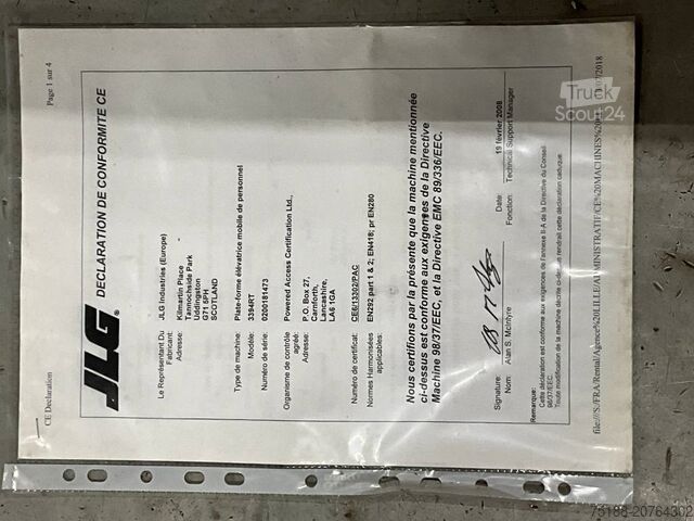 Šķēres lifts JLG 3394 RT