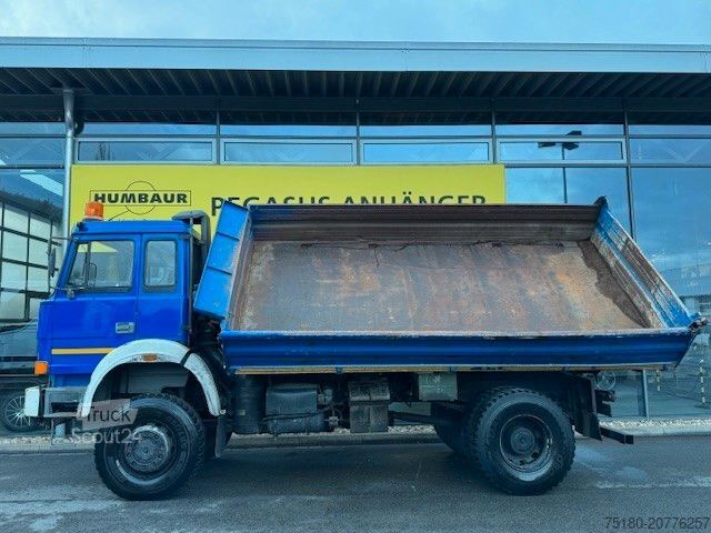 شاحنة قلابة IVECO Magirus 170-34Turbo V8 Dreiseitenkipper Allrad