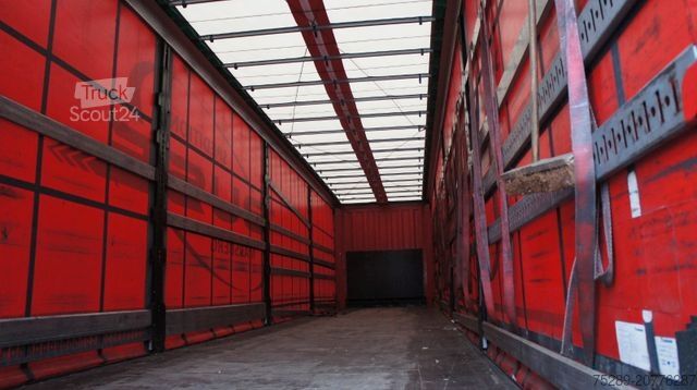 Atvērta puspiekabe ar tentu KRONE SD Pritsche + Plane Liftachse