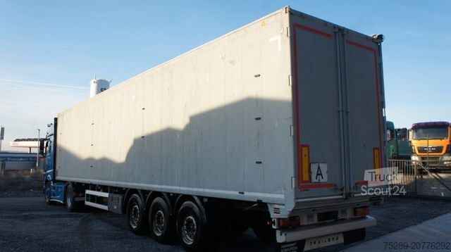 Semirreboque com piso móvel KNAPEN K100 Schubboden Walkingfloor Brandschaden