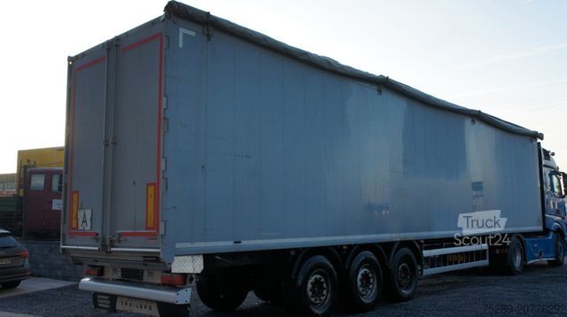 Semirreboque com piso móvel KNAPEN K100 Schubboden Walkingfloor Brandschaden