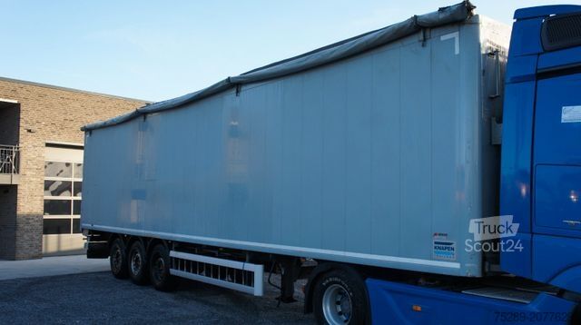 Semirreboque com piso móvel KNAPEN K100 Schubboden Walkingfloor Brandschaden