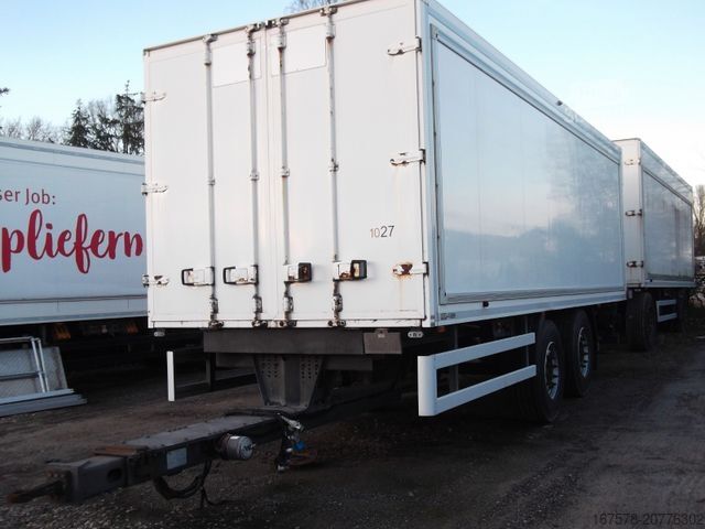 Reboque baú  KFB-JESSEN TANDEM Durchlader Isolierkoffer