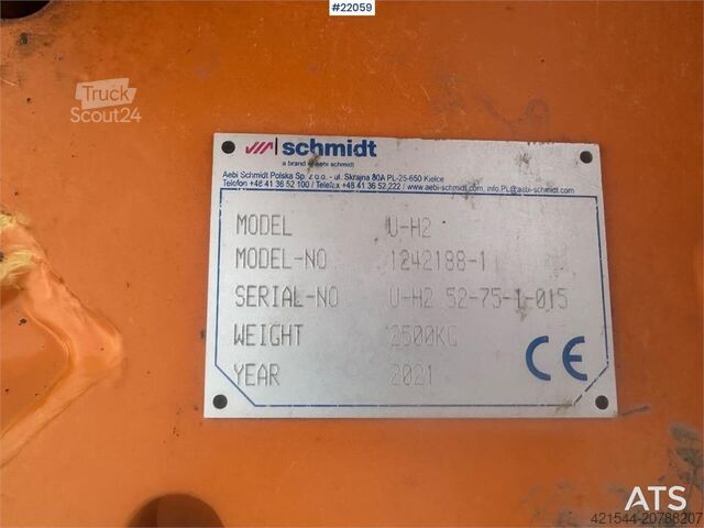 Construction equipment Schmidt U-H2 folding wing plough