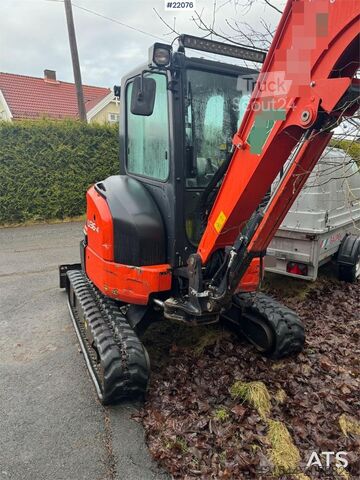 μίνι εκσκαφέας Kubota U36-4 Beltegraver m/ 4 skuffer, rotortilt og klype