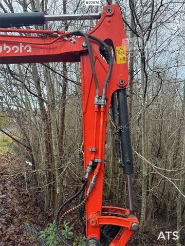 μίνι εκσκαφέας Kubota U36-4 Beltegraver m/ 4 skuffer, rotortilt og klype