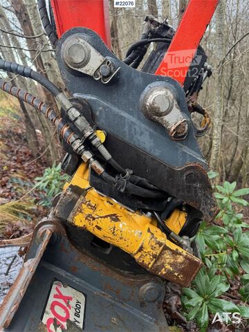 μίνι εκσκαφέας Kubota U36-4 Beltegraver m/ 4 skuffer, rotortilt og klype