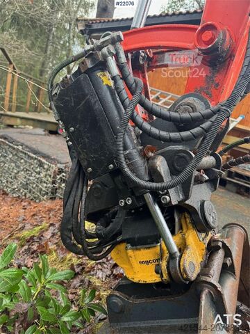 μίνι εκσκαφέας Kubota U36-4 Beltegraver m/ 4 skuffer, rotortilt og klype