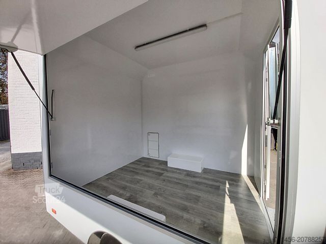 Remolque venta ambulante trailershop Retro Compact 250cm innen Licht 230 V 1 Klappe Neu verfügbar