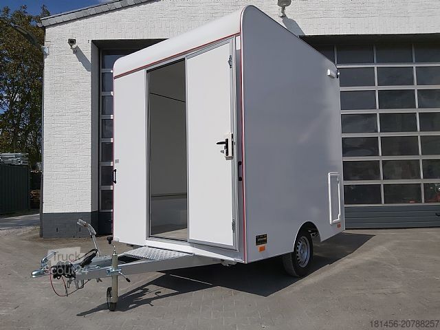 Remolque venta ambulante trailershop Retro Compact 250cm innen Licht 230 V 1 Klappe Neu verfügbar