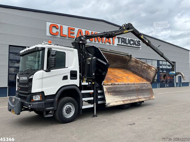Basculante de 3 lados Scania G 410 6x6 Euro 6 Palfinger 17 Tonmeter Z-kraan