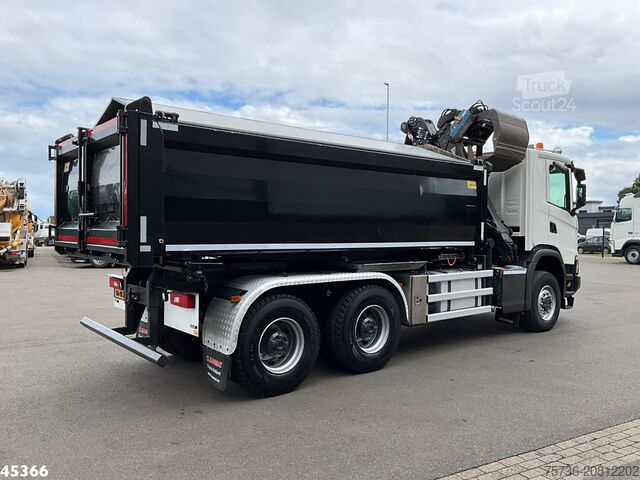 Basculante de 3 lados Scania G 410 6x6 Euro 6 Palfinger 17 Tonmeter Z-kraan