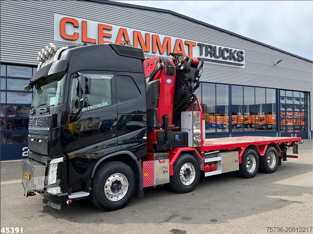 Camião-grua Volvo FH 540 8x4 HMF 85 Tonmeter laadkraan + Fly-Jib ...