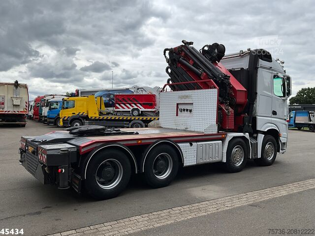 Camião-grua Mercedes-Benz Arocs 3251 8x4 Euro 6 Retarder HMF 85 Tonmeter ...