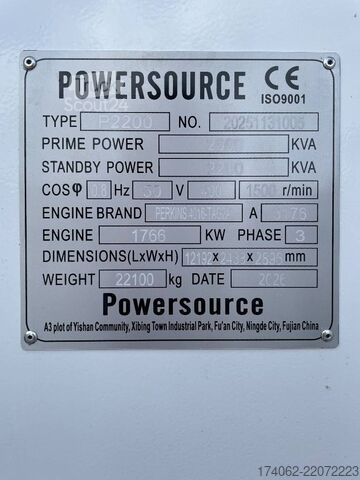 Aggregat Perkins 4016-TAG2A - 2.200 kVA Generator - DPX-19826