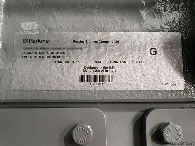 Aggregat Perkins 4016-TAG2A - 2.200 kVA Generator - DPX-19826