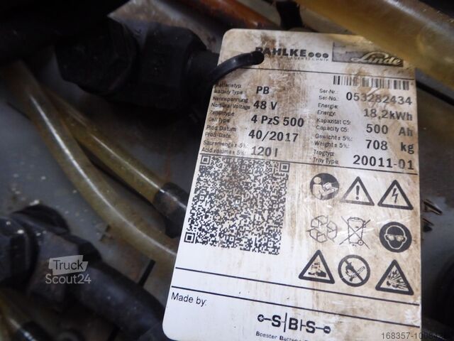 Ανυψωτικό περονοφόρο με εμπρόσθιο φορτηγό Linde E16c-02