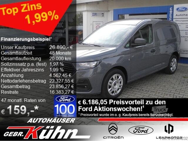 Ploščati dostavnik FORD Transit Connect L1 Trend- Holzboden, Allw., Navi
