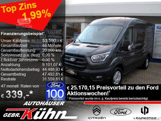 Panelinis furgonas FORD Transit 350 L2H2 4x4 Trend- Xenon, Standh., Navi