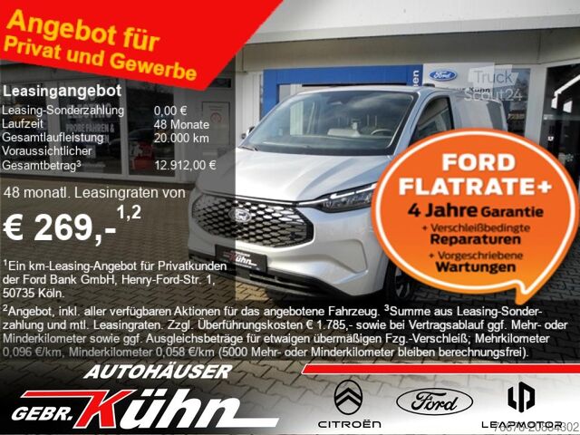 Kastenwagen FORD E-Transit Custom L1 Trend - Allw., Lader.-Schutz