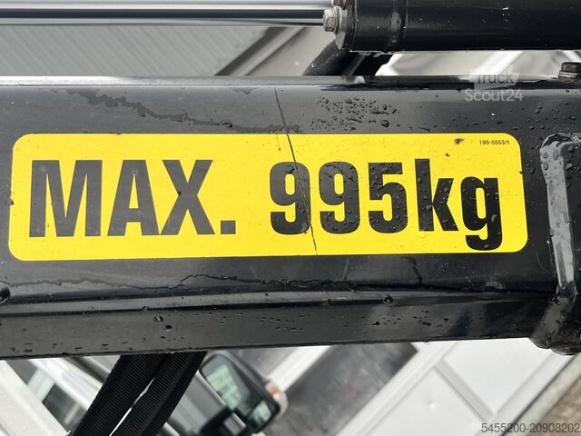 Plataforma de carga Mercedes-Benz Sprinter 513 cdi 130pk DC Laadkraan Hiab 017T A...